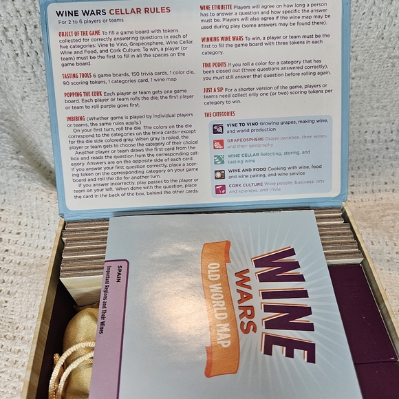Wine Wars Trivia Game Card Game - Picture 4 of 16
